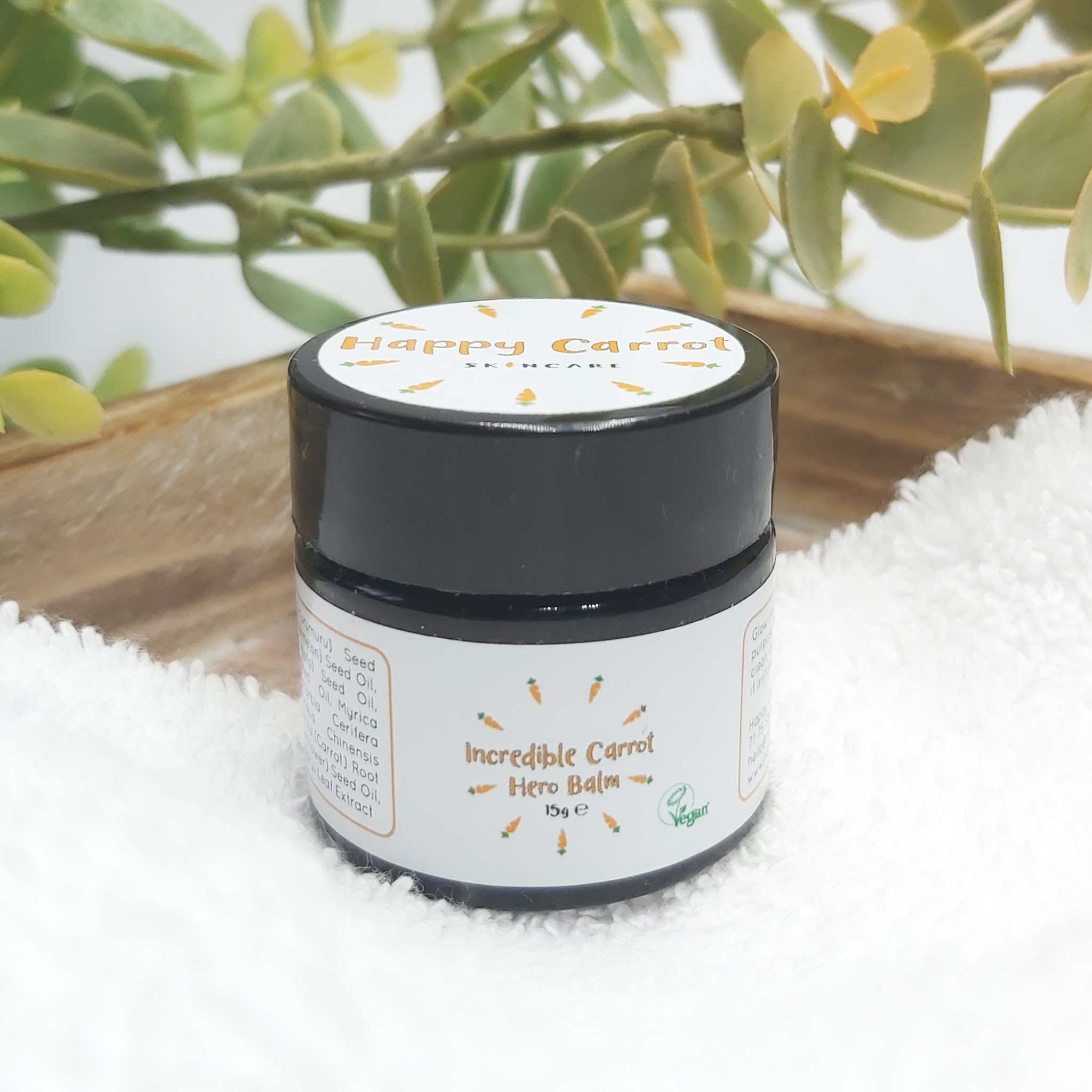 Happy Carrot Skincare Incredible Carrot Hero Balm from Counter Culture Beauty Store - Review by Beauty Folio.