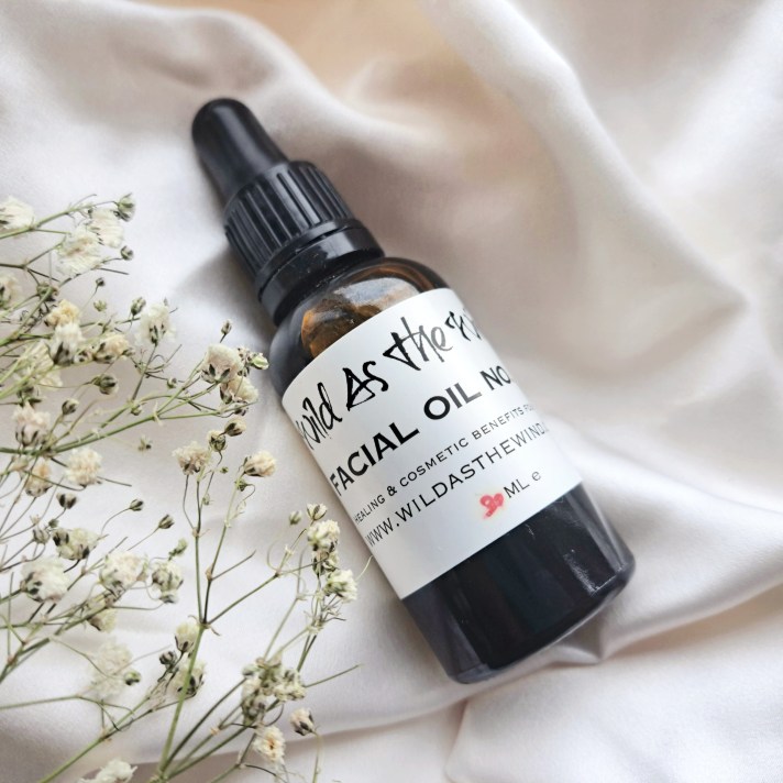 Wild as the Wind UK Essential Oils/essential oils UK. Natural facial oil review by Beauty Folio 