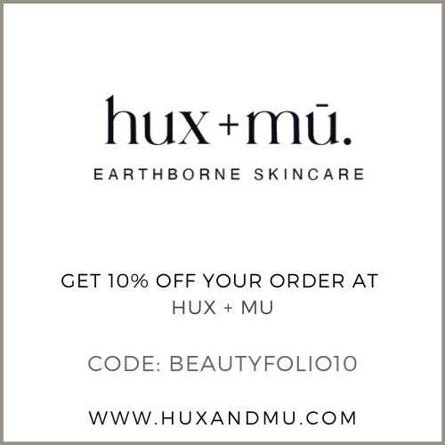 Get 10% off your Hux and Mu order with the code BEAUTYFOLIO10
